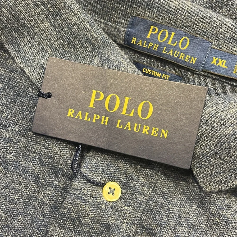 Polo Ralph Lauren Custom Fit Long Sleeve Shirt Blue new Mens Size XXL
